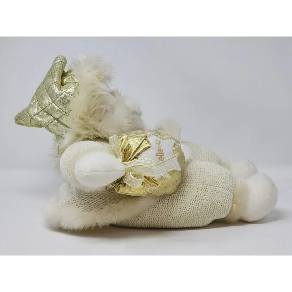 Santa‎ Claus Stuffed Plush Doll KringleClause Holding Gift That Jingles Decor
